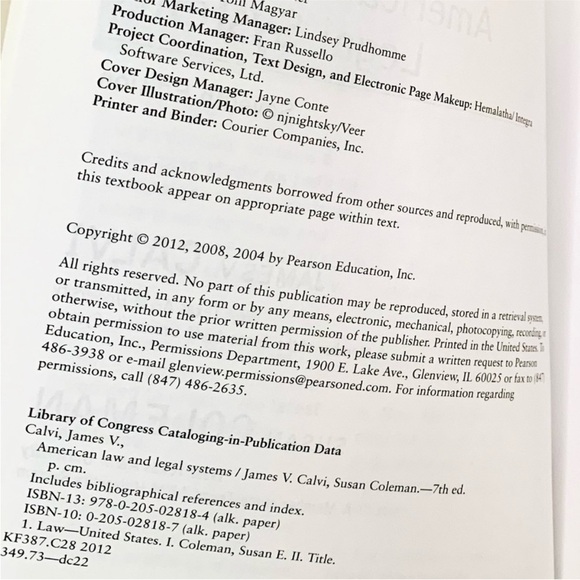 💥 American Law & Legal Systems (7th Edition) by James V. Calvi & Susan C… - Picture 3 of 4
